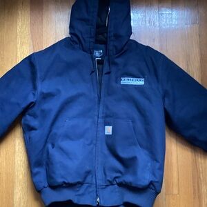 Carhartt Dark Blue Hooded Jacket Men’s Large